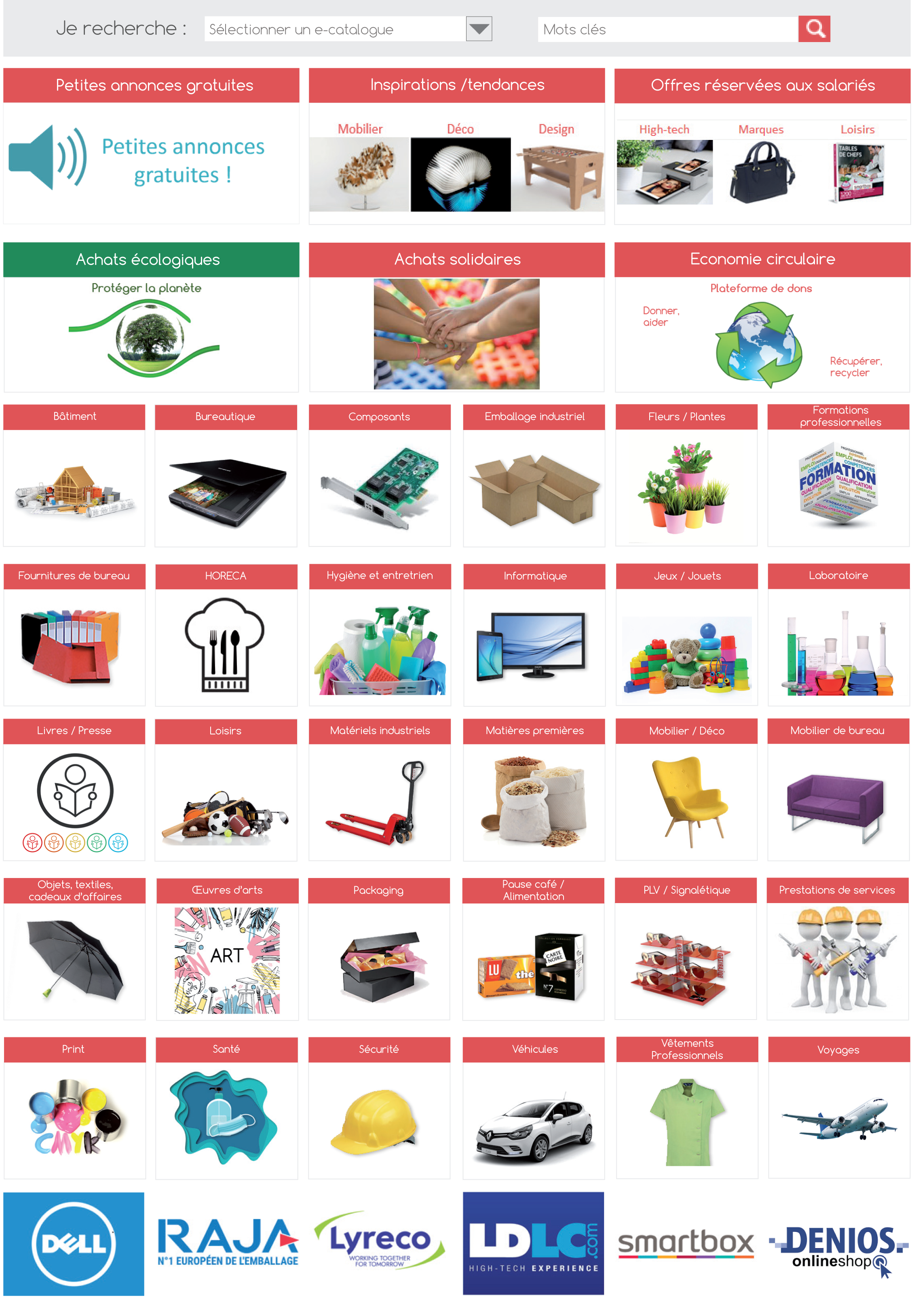 Marketplace centrale d'achats